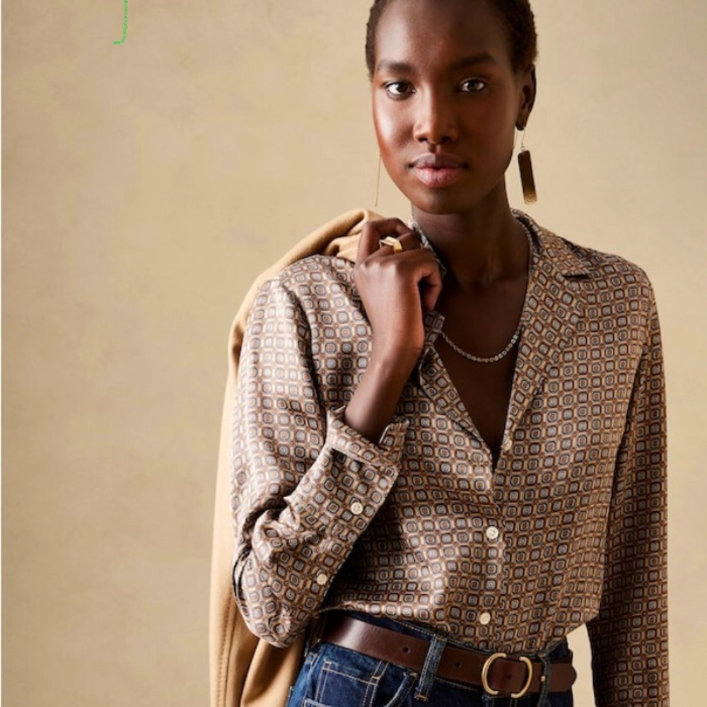 NWT Banana Republic Silk Blouse